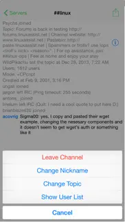 limechat - irc client iphone capturas de pantalla 4