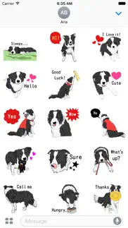 border collie dog icon sticker iphone images 2