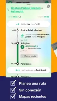 boston t - mapa de metro mbta iphone capturas de pantalla 3