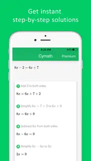 cymath - math problem solver iphone images 2