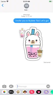bubble tea animals stickers iphone images 1