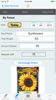 garden,seed tracker,organizer iPhone Captures Décran 2