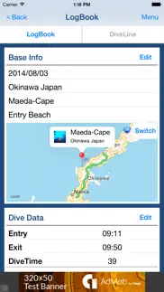 diving log - scuba logbook iphone images 4