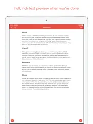 1writer - markdown text editor iPad Captures Décran 4