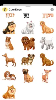 cute dog puppy doggy stickers iPhone Captures Décran 2
