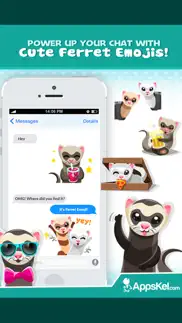 ferret pet emojis stickers app iphone images 3