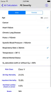 medimath medical calculator iPhone Captures Décran 2