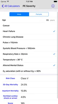 MediMath Medical Calculator iphone bilder 1