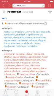 spanish thesaurus iPhone Captures Décran 4