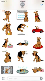 cute welsh terrier dog sticker iphone images 1