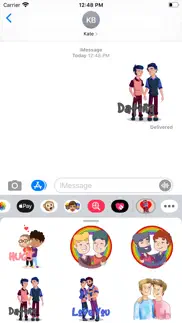 pride gay couple stickers iphone images 1