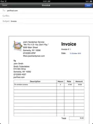 simple invoices - services ipad images 2