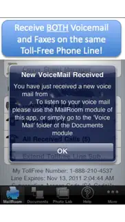 my toll free number + fax, vm iphone images 2
