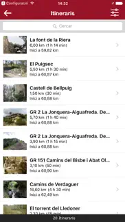 itineraris parcs iphone capturas de pantalla 3