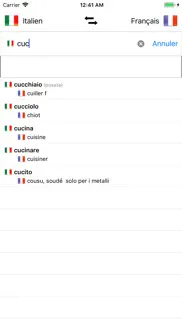dictionnaire italien-français iPhone Captures Décran 1