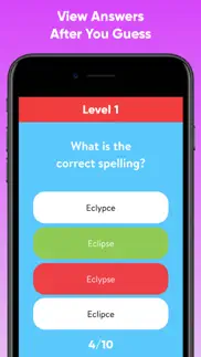 spelling test quiz - word game iphone images 2