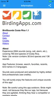 birdsounds costa rica lite iphone images 4