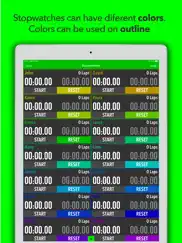 best multi stopwatch pro ipad capturas de pantalla 3