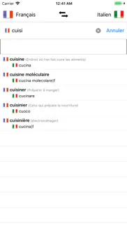 dictionnaire italien-français iPhone Captures Décran 3