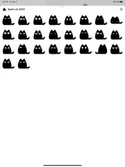 black cat stickers - cute emo ipad images 1