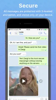 zangi messenger iphone capturas de pantalla 1