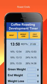coffee roasting rdt timer iphone resimleri 3