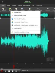 wavepad, editor de audio iPad Captures Décran 3