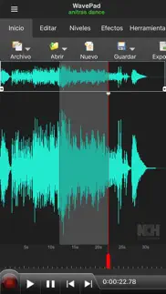 wavepad, editor de audio iPhone Captures Décran 2