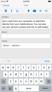 ankimobile flashcards iphone capturas de pantalla 3