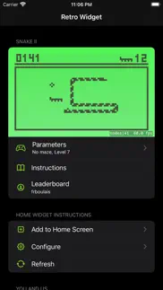 retro widget: snake battles iPhone Captures Décran 1