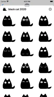 black cat stickers - cute emo iphone images 1