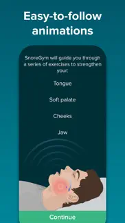 snoregym : reduce your snoring iphone images 2