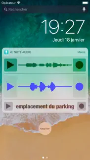 widget note audio iPhone Captures Décran 2