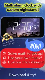 math alarm clock by mathy iphone images 1