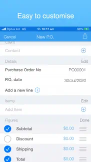 purchase order pro, po maker iphone images 3