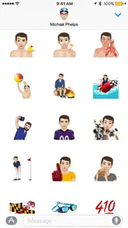 michael phelps - moji stickers iphone images 3