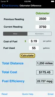 fuel calculator: mpg, l100k iphone images 2