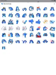 blue cat emojis ipad images 1