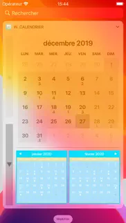 widget calendrier iPhone Captures Décran 3