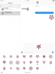 satanic pentagram stickers ipad images 2
