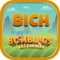 bich bombings kill chickens logo, reviews