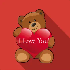 teddy valentine bear stickers logo, reviews
