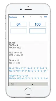 pgcd et de ppcm calculatrice iPhone Captures Décran 2