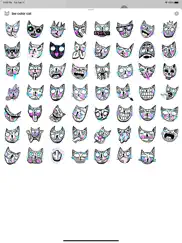 drawn cat - emoji and stickers ipad resimleri 1