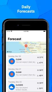 weather - forecasts iPhone Captures Décran 3