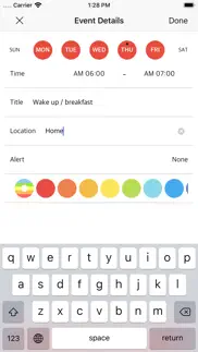 weeklyplan - schedule , tasks iphone capturas de pantalla 3