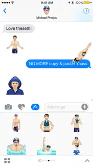 michael phelps - moji stickers iphone images 1