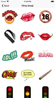 flirty emoji adult stickers iPhone Captures Décran 2