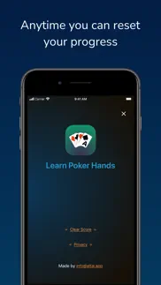 poker hands quiz iphone capturas de pantalla 4