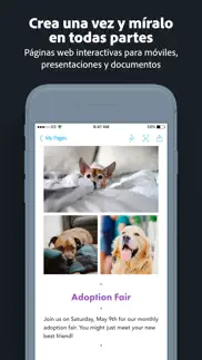adobe spark page iphone capturas de pantalla 3